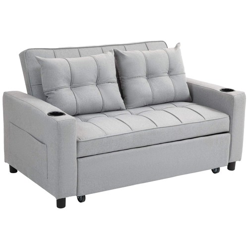 Homcom two seater pull - homcom, two-seater