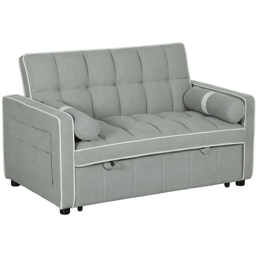 Two seater linen look - two, bed