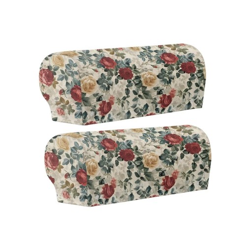 Rose print sofa arm - rose, cover