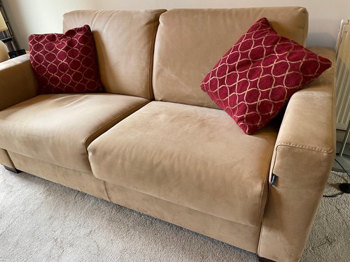 Two seater sofa bed used - -,