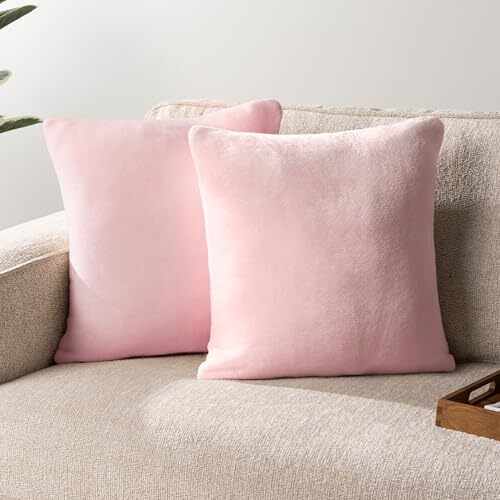 Light pink throw - light,