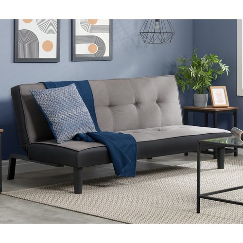Grey fabric sofa - sofa, bed,
