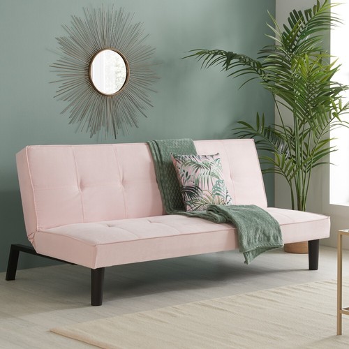 Pink fabric sofa - fabric, aurora