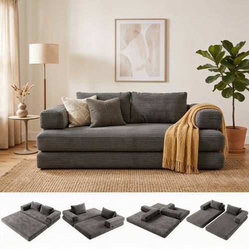 Seater folding sofa bed - 2,