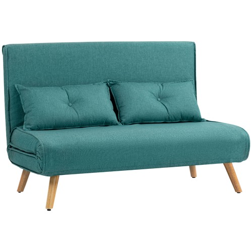 Two seater linen look sofa - two,