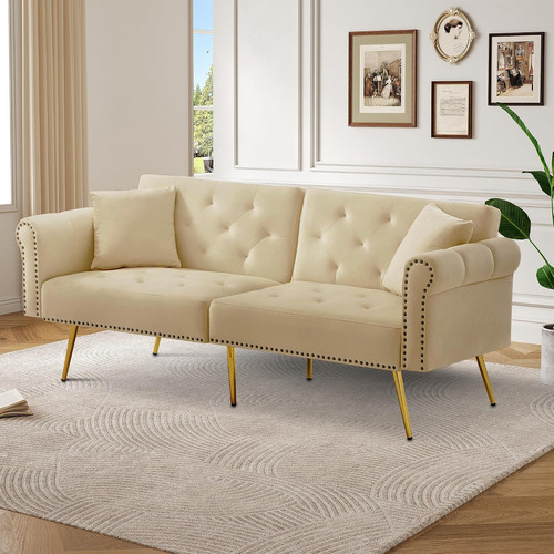 Seater sofa bed velvet - 2-seater,